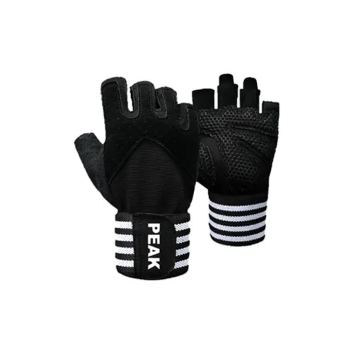 PEAK Спортивные перчатки Черный 1 пара Включает Спортивную полоску для волос Унисекс