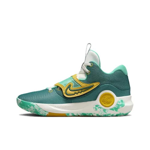 Nike KD Trey 5 X Slip-resistant Abrasion-resistant MID Баскетбольные кроссовки Мужской Зеленый