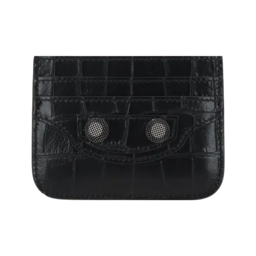 Balenciaga Le Cagole Телячья кожа Кожа Держатель для карт Женские Черный