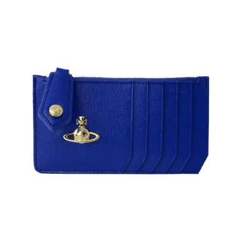 Vivienne Westwood кожаный кошелек держатель для карт женский синий