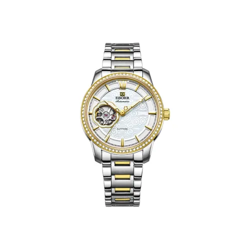 EBOHR Master Collection Механический механизм часы с ремешком из нержавеющей стали женские часы цвет циферблата жемчужная раковина