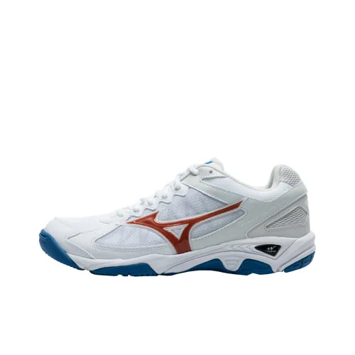 Кроссовки Mizuno Wave Supersonic CN для тренировок, низкий топ, белый, синий, красный, унисекс