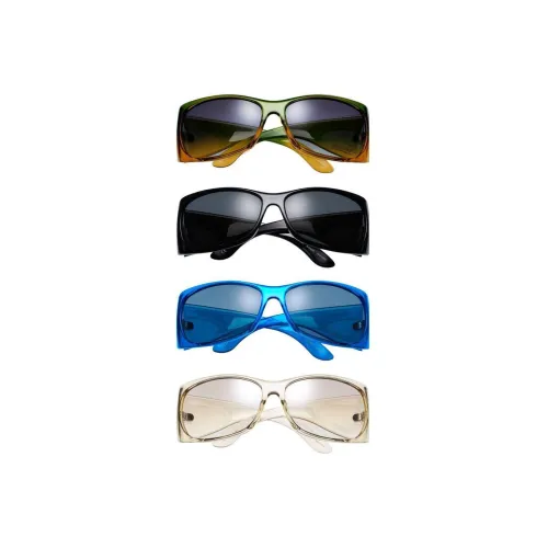 Supreme Injection Molding Нерегулярная форма Солнцезащитные очки Унисекс Желтый зеленый Черный синий Прозрачный Желтый