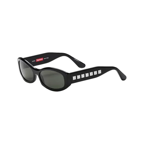 Supreme Ацетат Нерегулярная форма Солнцезащитные очки Унисекс Коричневый Прозрачно-серый Черный Красный
