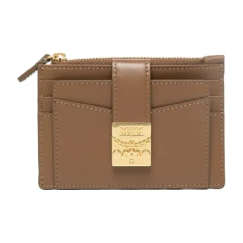 MCM Кожа Держатель для карт Мини Женский Коричневый