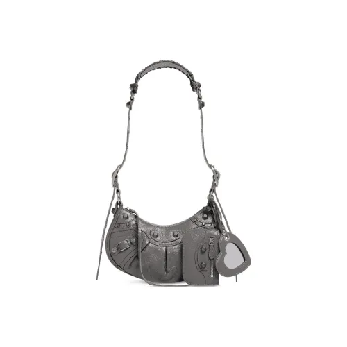 Balenciaga Le Cagole Овечья кожа Сумка через плечо Сумка на плечо Женская Темно-серый