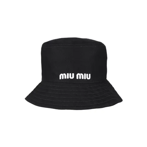 MIU MIU Полиэстер Ведрообразные Шляпы Женские Черный