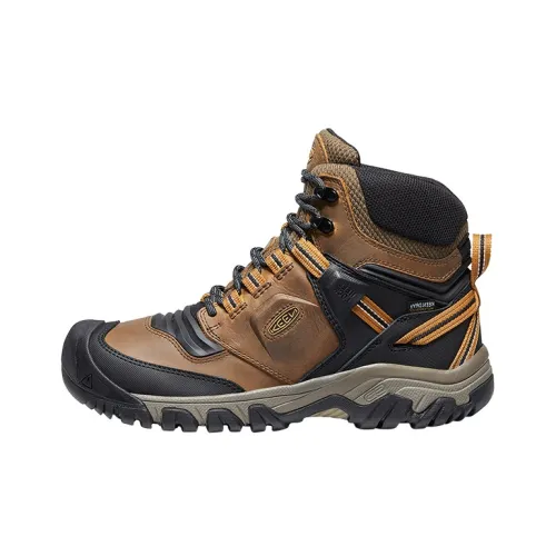 Keen Ridge Flex Альпинистские и туристические ботинки Высокие Светло-коричневые Мужские