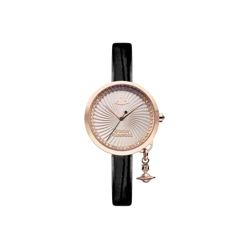 Vivienne Westwood Classic Pendant Collection Женские часы с кварцевым механизмом золотистый циферблат