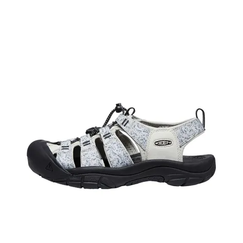 KEEN Newport Retro Дышащая и Износостойкая Обувь для треккинга Мужская Черная Белая