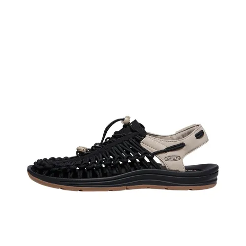 KEEN Uneek Slip-Resistant и Breathable Hiking Boots Men's Black White