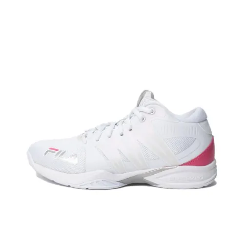 FILA Spaghetti C2 MID Топ Баскетбольные кроссовки Унисекс Белый
