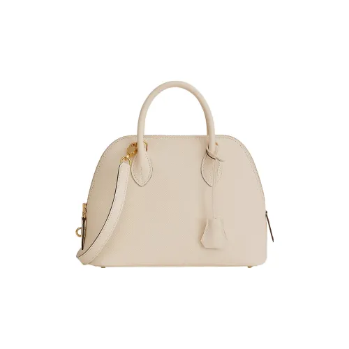 HERMES Bolide Epsom Телячья кожа Сумка для боулинга Сумка через плечо Женская 10 Craie Milkshake Белый