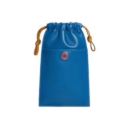 HERMES Pilo Мирро (фиолетовый) Овечья кожа с Swift Телячья кожа Чехол для телефона Женские Французский синий