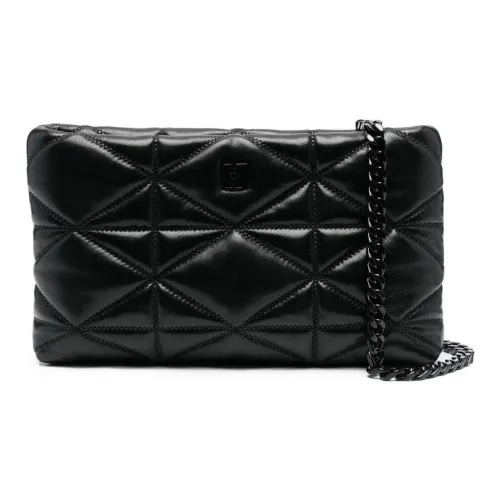 MCM Sheepskin с кожей наппа почтовая сумка одно плечо через плечо клатч маленький женский черный