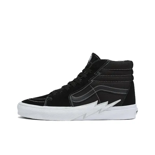 Vans SK8 High Топ Скейтборд Кроссовки Унисекс Черный Белый