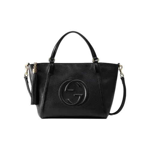 GUCCI Кожа Тоут Сумка Сумка для покупок Сумка через плечо Сумка Маленькая Женская Черная