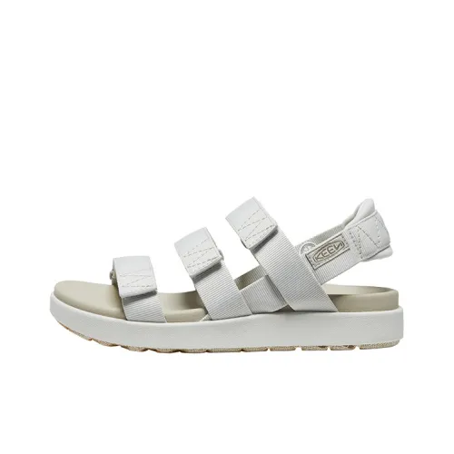 KEEN Elle Backstrap Пляжные сандалии Женские Серебряные Серый