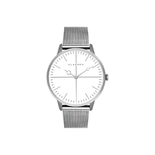 KLASSE14 Кварцевые часы механизм ремешок из нержавеющей стали белый циферблат унисекс