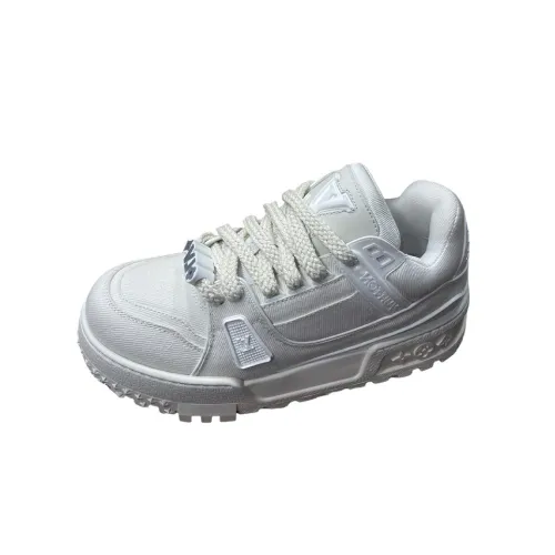 LOUIS VUITTON Trainer Maxi Low Топ Скейтборд Кроссовки Мужские Белые