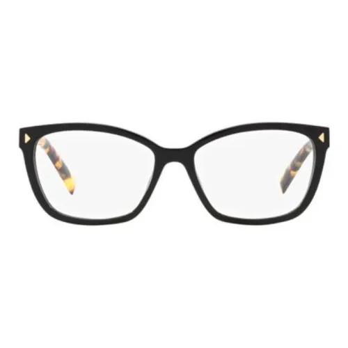 PRADA Ацетат Нерегулярная форма Оправа для очков Женская Черная