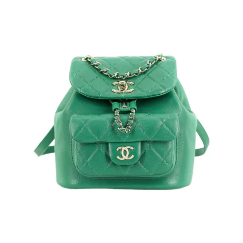 CHANEL 22A Early Fall Duma Овчина Рюкзак Женские Зеленый