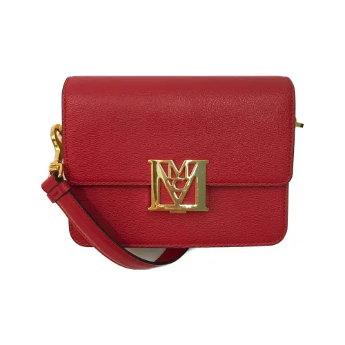 MCM Коровья кожа Сумка через плечо Мини Женская Красная