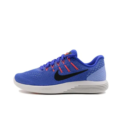 Nike Lunarglide 8 Амортизация Износостойкий Низкий Топ Беговые кроссовки Женские Синий