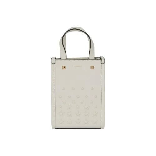 Jimmy Choo Напп Кожа Тоут Сумка Сумка для покупок Мини Сумка Женская Белая