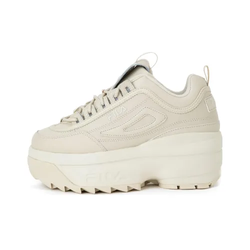 FILA Disruptor Series 2 Wedge Low Топ Повседневная обувь Женская Бежевая