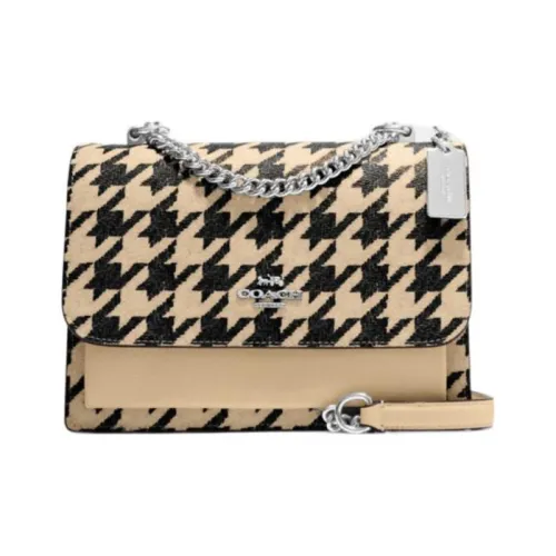 COACH Klare Кожа Сумка через плечо Маленькая Женская Молочно-чайная