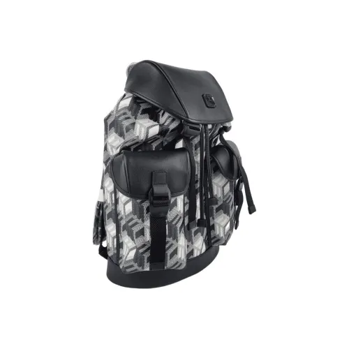 MCM Leather Backpack Medium Unisex Black MCM Кожа Рюкзак Средний Унисекс Черный
