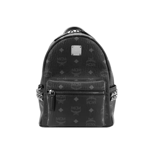 MCM Stark Visetos PVC Рюкзак Женские Черный