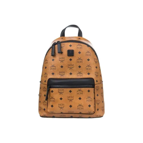 MCM Рюкзак из искусственной кожи маленький унисекс цвет коньячный коричневый
