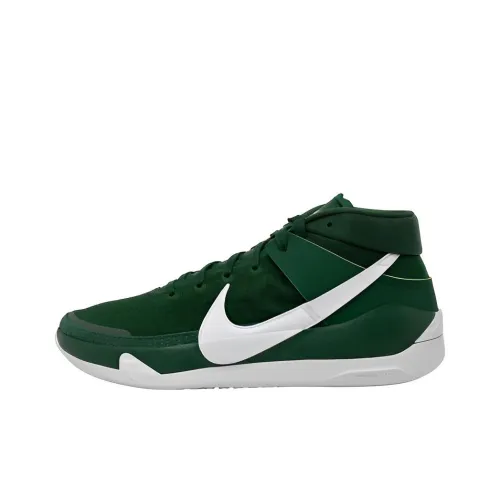 nike KD 13 TB 'Gorge Зеленый' Противоскользящий Устойчивый к истиранию MID Баскетбольные кроссовки Мужской Зеленый