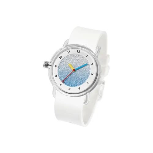 TID WATCHES Gypsophila Collection Женские часы Кварцевый механизм Силиконовый ремешок Синий циферблат