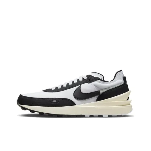 Nike Waffle One SE Low Топ Кэжуал Мужской Черный Белый