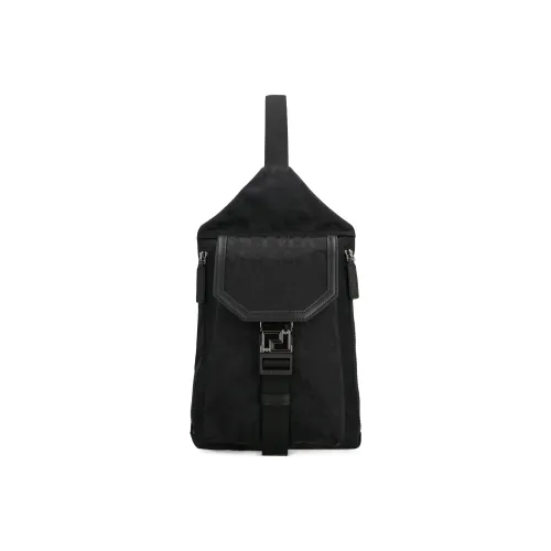 VERSACE Полиамид Сумка через плечо Мужская Черная