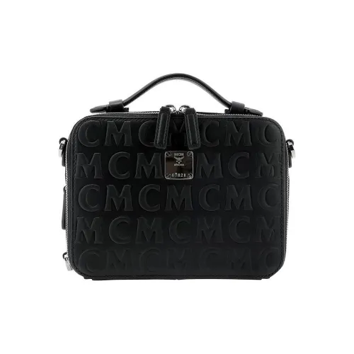 MCM Klassik Visetos Кожа Одно плечо Ручная сумка Сумка через плечо Мужская Черная