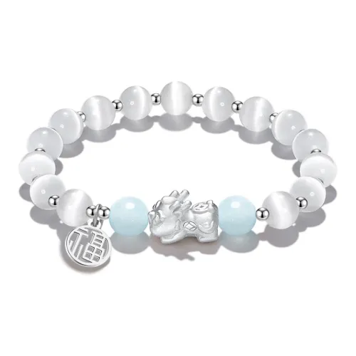 Teddy Bear Collection Стекло Кошачий глаз Браслеты Унисекс