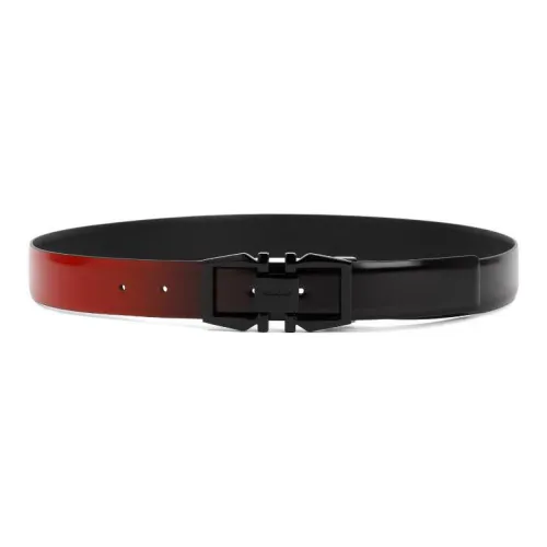 Ferragamo Sheepskin Leather Belts Мужской Черный