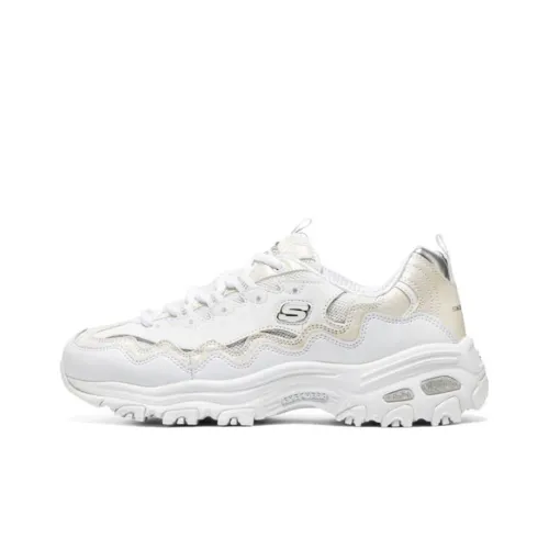 Skechers D'LITES 1,0 Low Топ Кэжуал Женский Белый