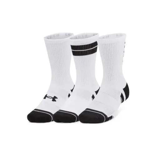 Under Armour 1 комплект 3 пар белых унисекс носков MID до икры