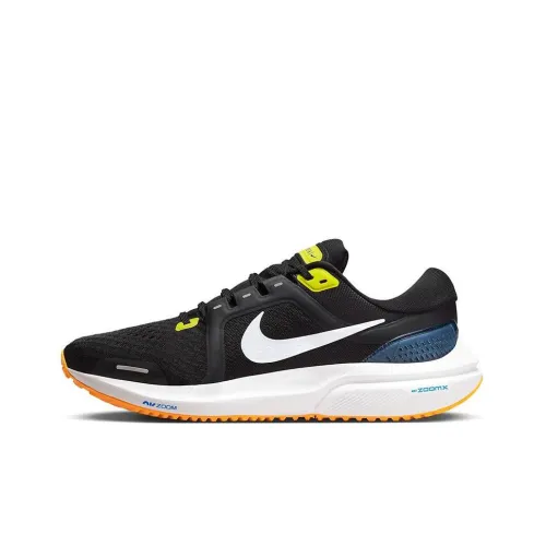 Nike Air Zoom Vomero 16 Low Топ Air Cushion Повседневный Тренировки Городской Коммутер Беговые кроссовки Мужской Черный Белый Желтый Синий