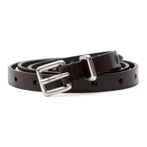 MM6 MAISON MARGIELA Однотонный Cube Украшение Коровья кожа Ремни Женские Черный