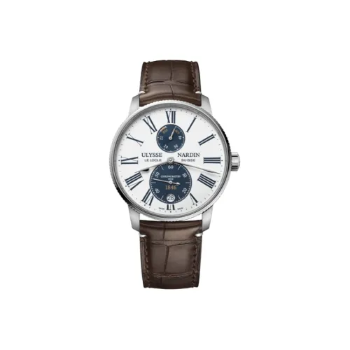 ULYSSE NARDIN Автоматический Механический Часы Мужские Nautical Collection 42 мм Белые