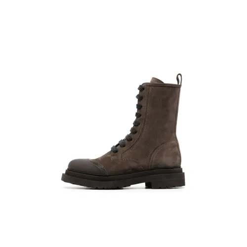 Brunello Cucinelli Ботильоны Тауповые Женские