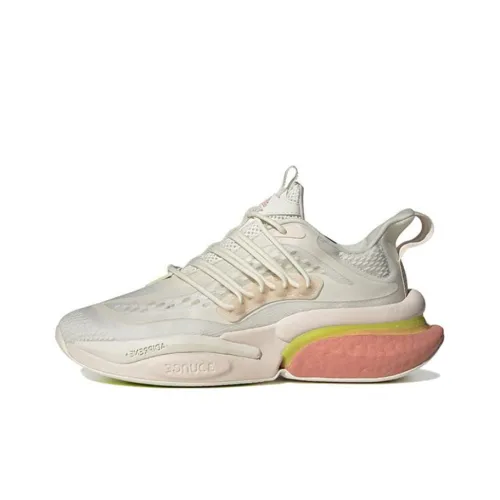 adidas Alphaboost V1 Противоскользящие Низкие Беговые Кроссовки Женские Бежевые