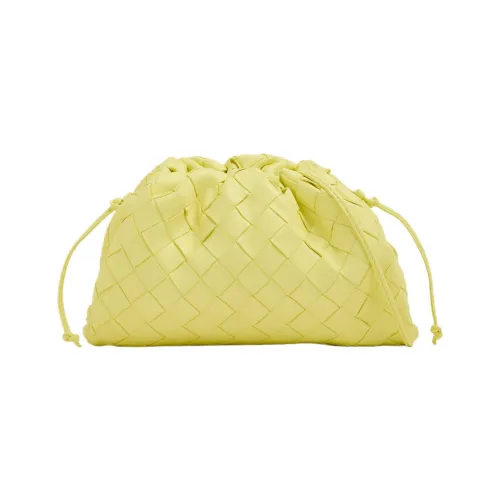 Bottega Veneta POUCH Cloud Сумка Sheepskin Clutch Mini Женская Light Yellow