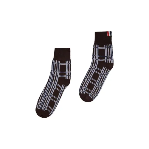 THOM BROWNE Черные мужские носки Mid до икры